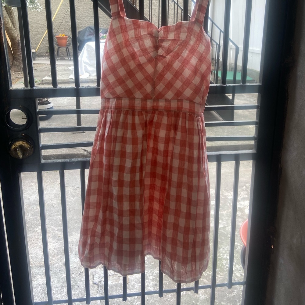 Gingham Fit and Flare dress